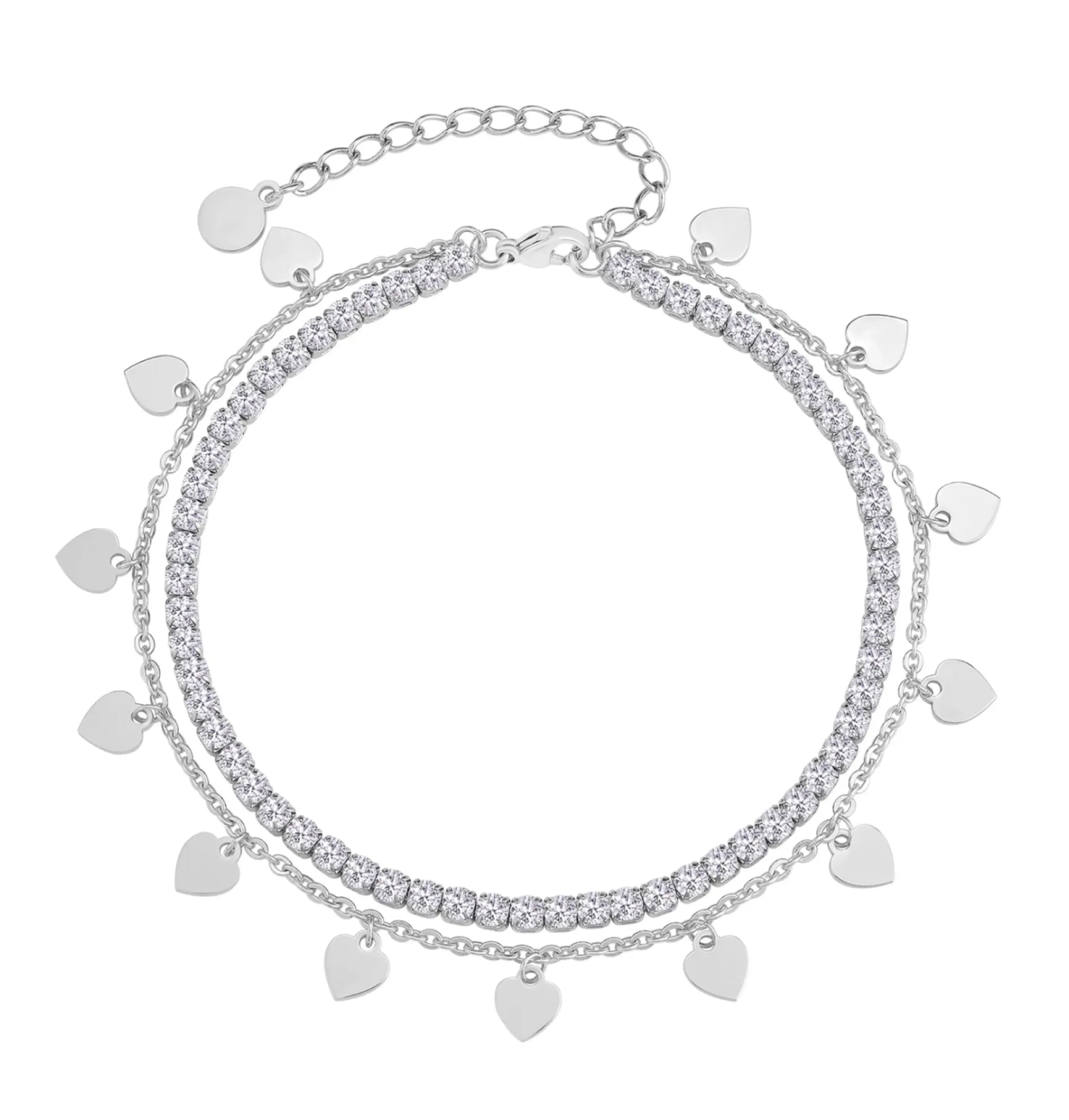 Heart Charms Anklet