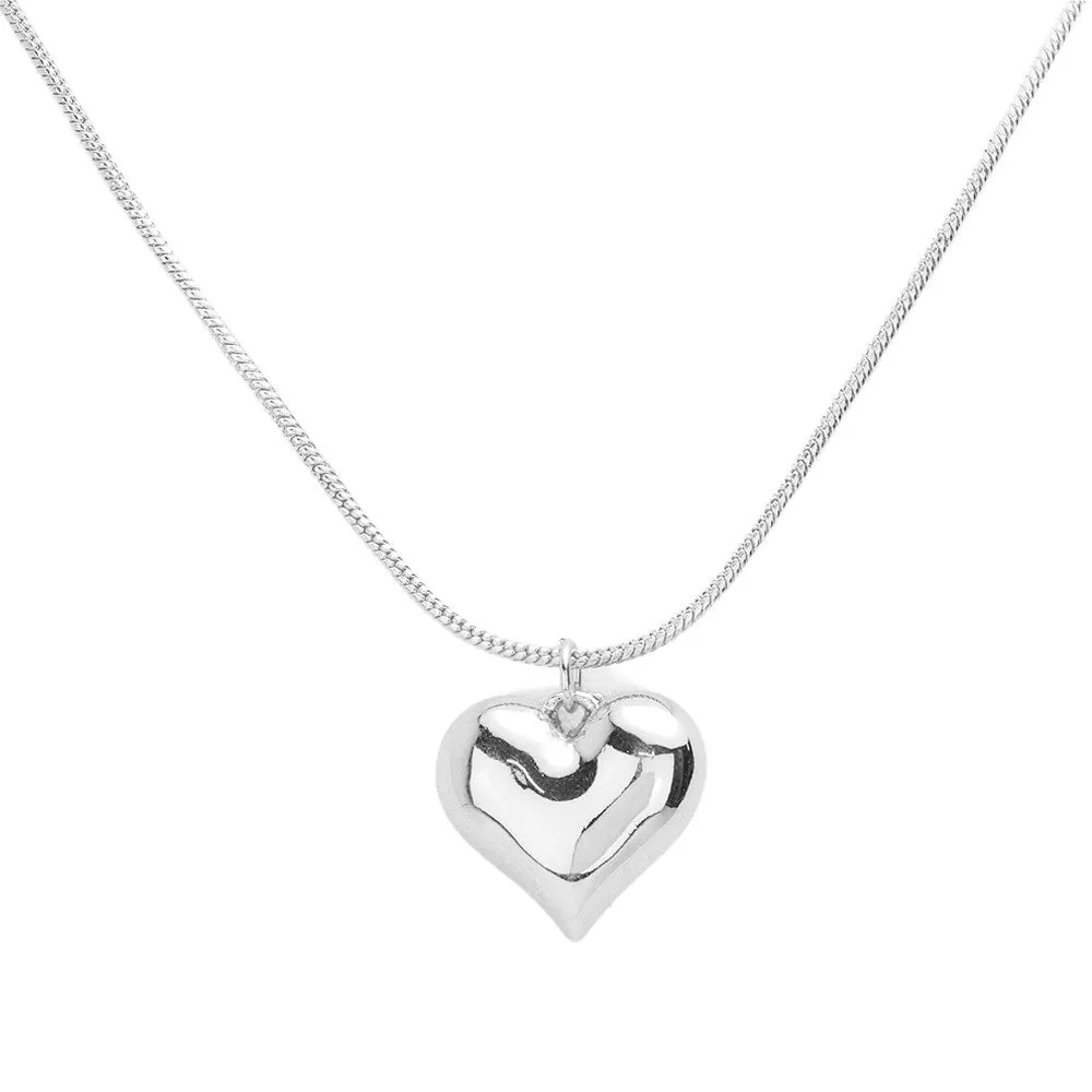 Heart Pendant Jewelry Set