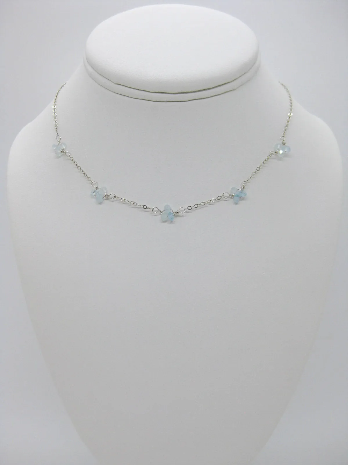 Hyacinth: Aquamarine Choker - n468