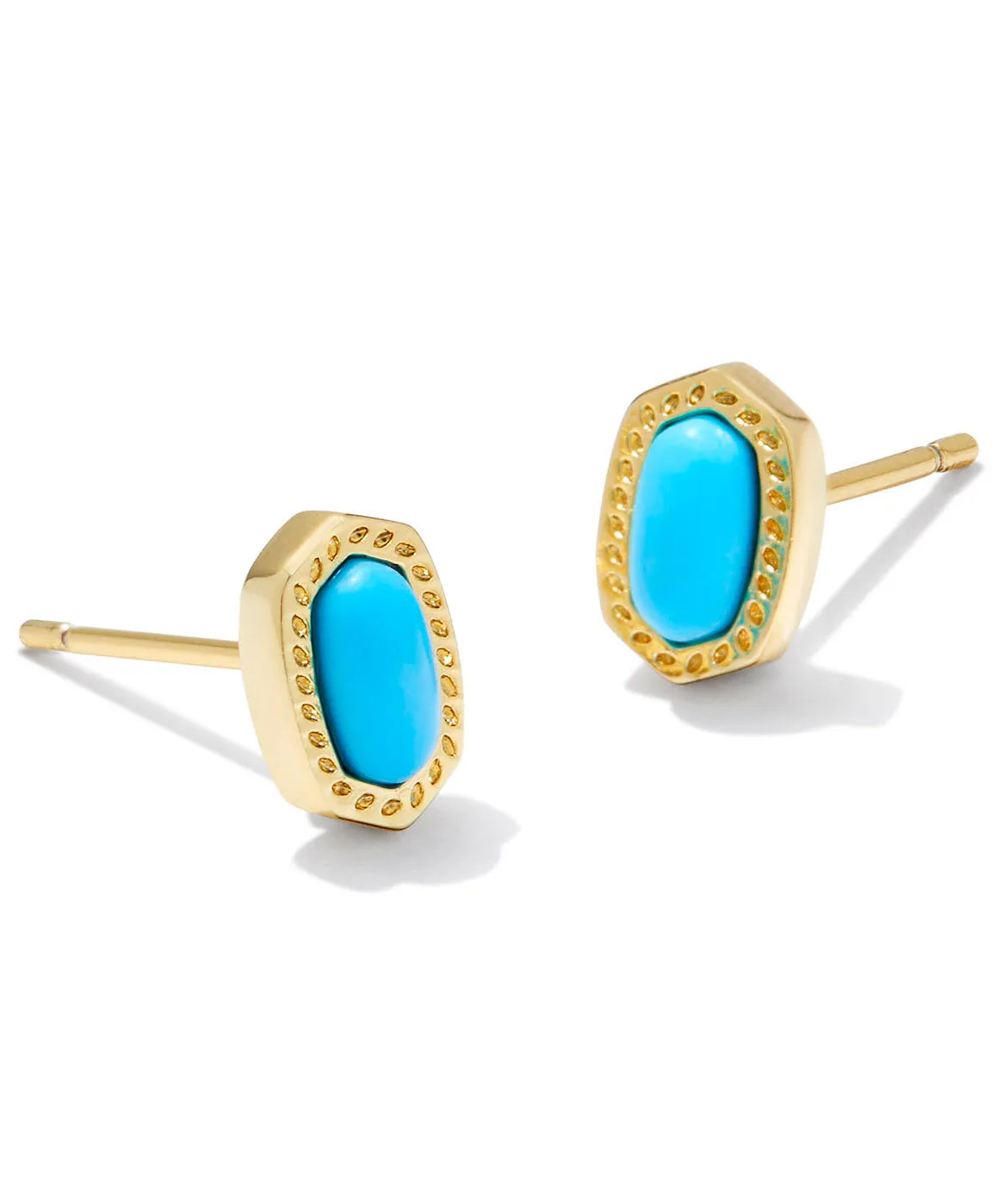 Kendra Scott Baby Ellie Stud Earrings - Fuchsia, Turquoise, Pink, Mint OR Ivory MOP