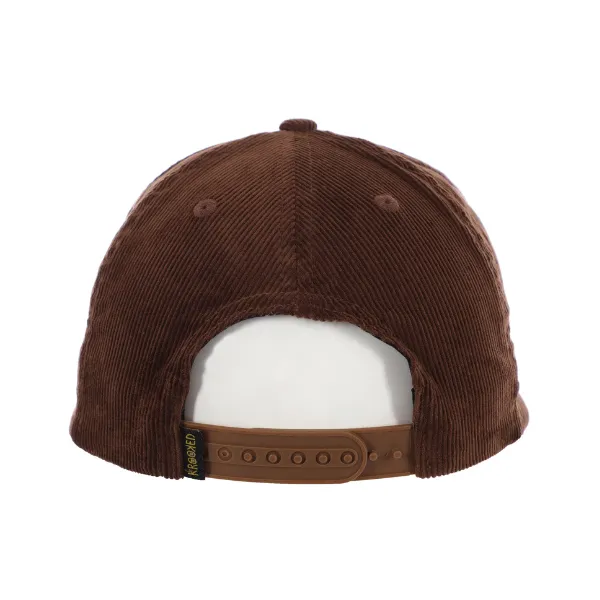 Krooked Shmoo Snapback Hat - Brown/Gold