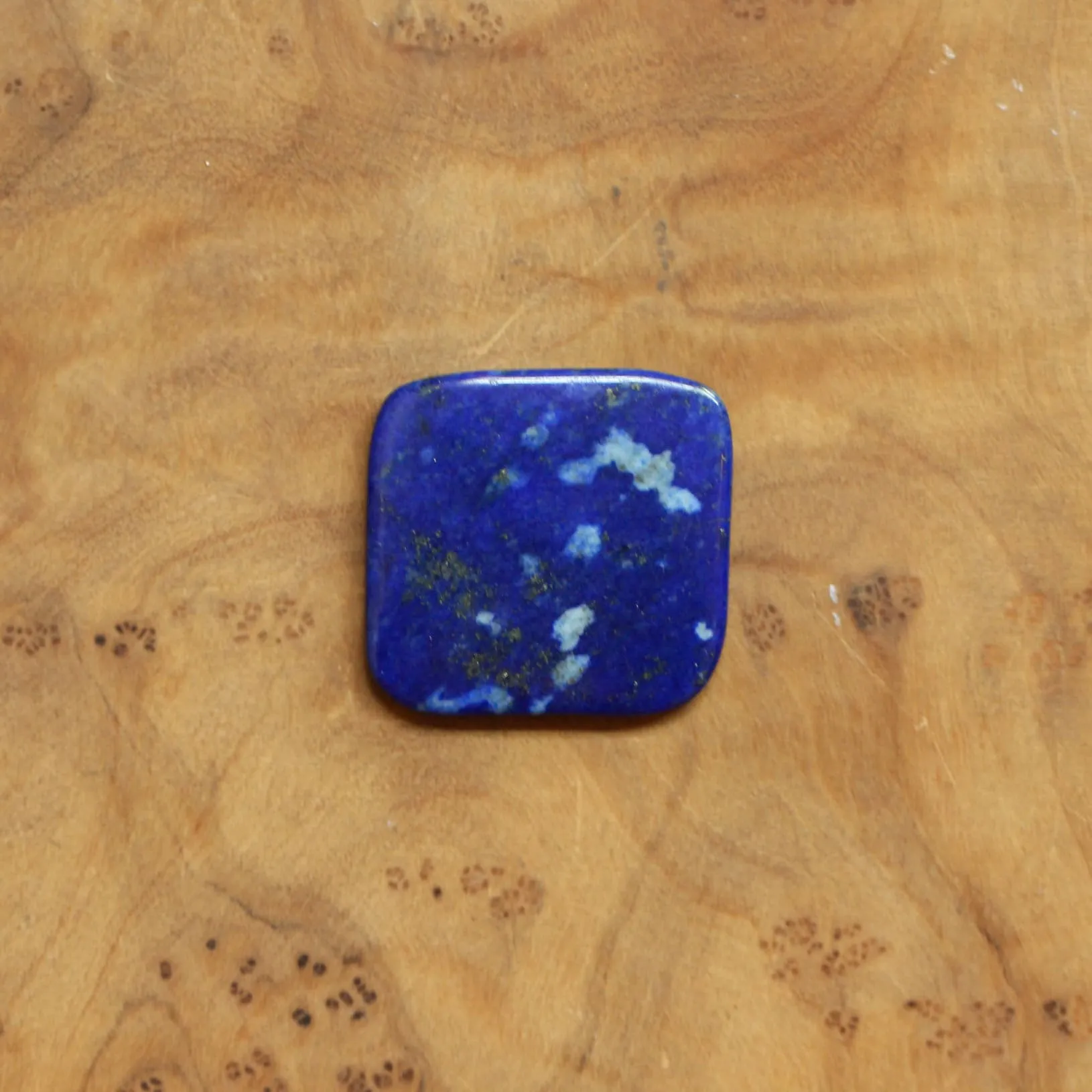 Lapis Lazuli Hanging Rock Pendant - Lapis Lazuli Necklace - Silversmith Pendant