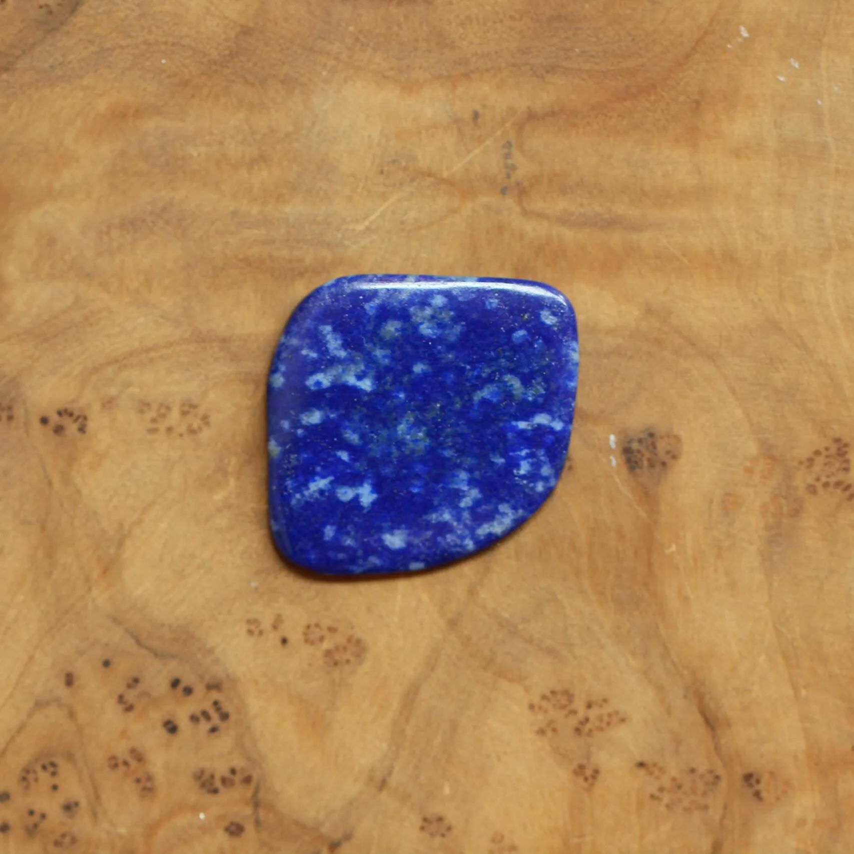 Lapis Lazuli Hanging Rock Pendant - Lapis Lazuli Necklace - Silversmith Pendant