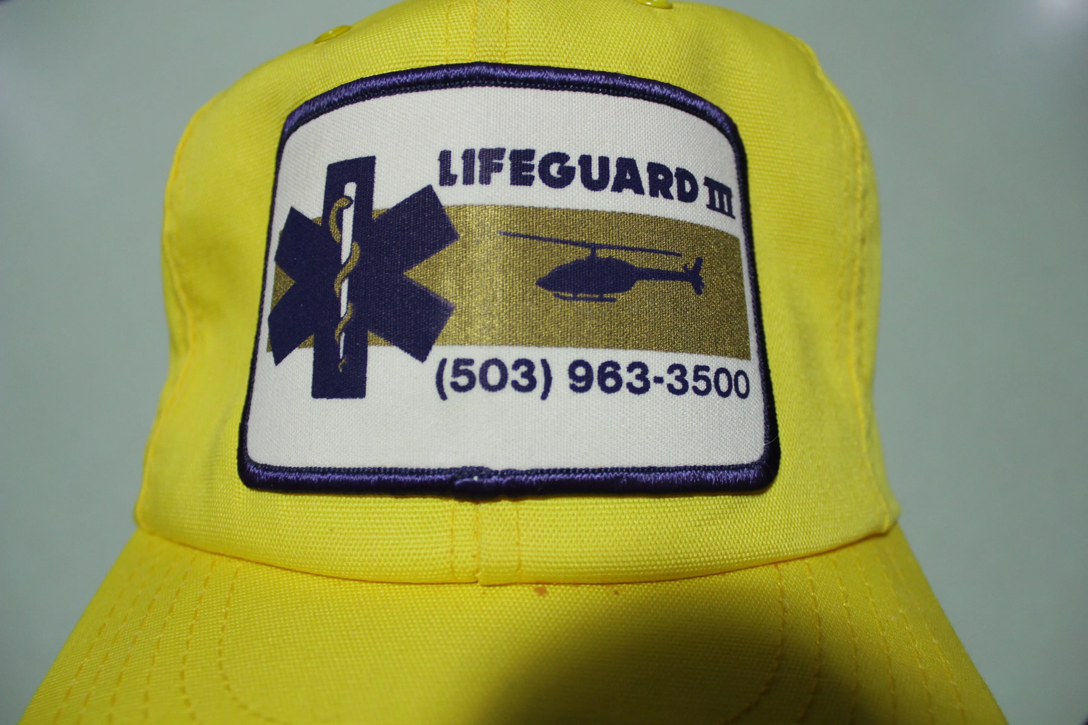 Lifeguard III Vintage 80's Adjustable Back Snapback Trucker Hat