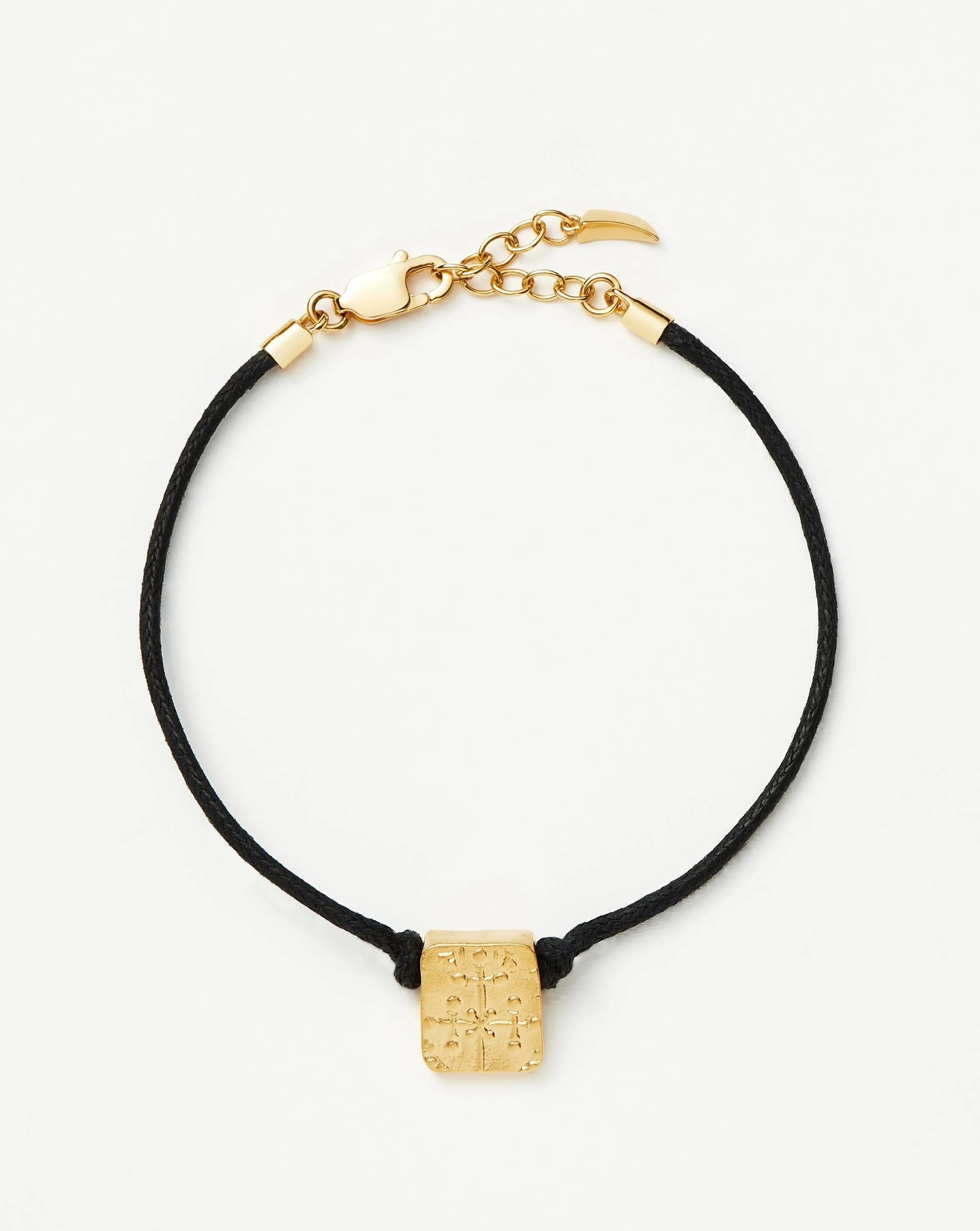 Lucy Williams Byzantine Coin Cord Bracelet | 18ct Gold Plated Vermeil