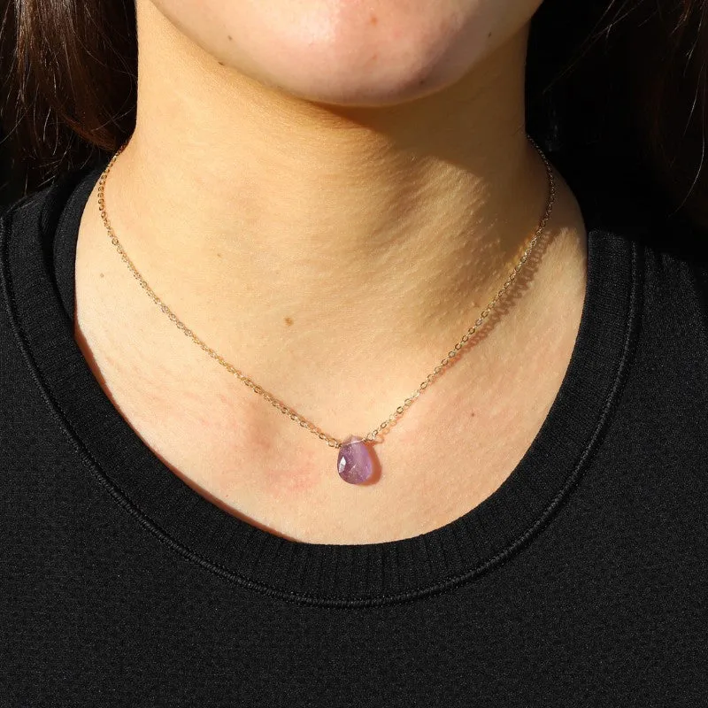 Luxury Amethyst Chain Necklace