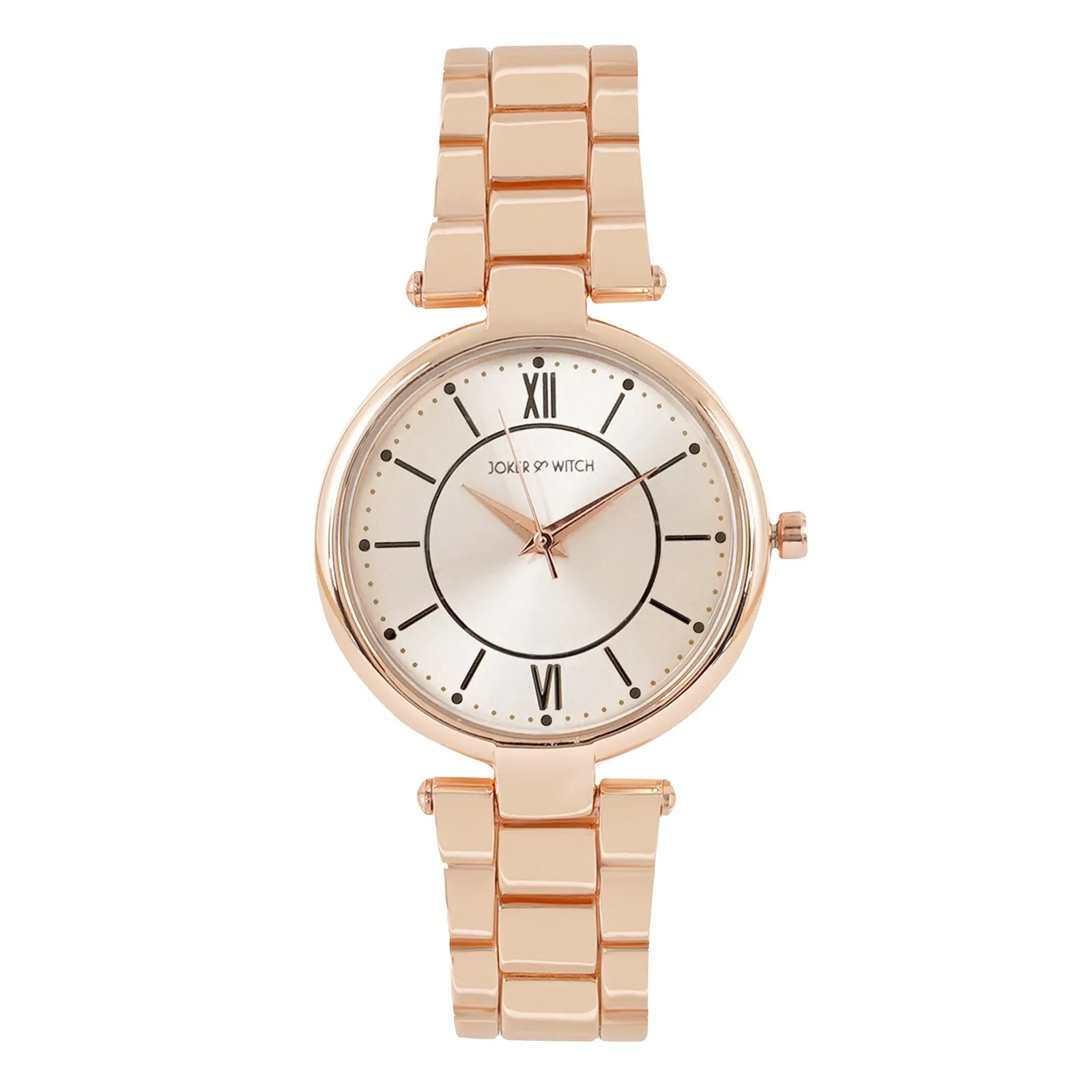 Milan All Rosegold Metallic Strap Watch