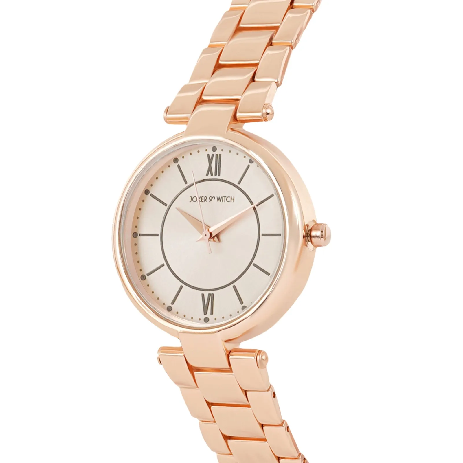 Milan All Rosegold Metallic Strap Watch