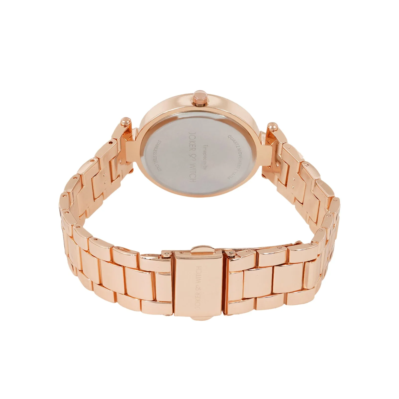 Milan All Rosegold Metallic Strap Watch