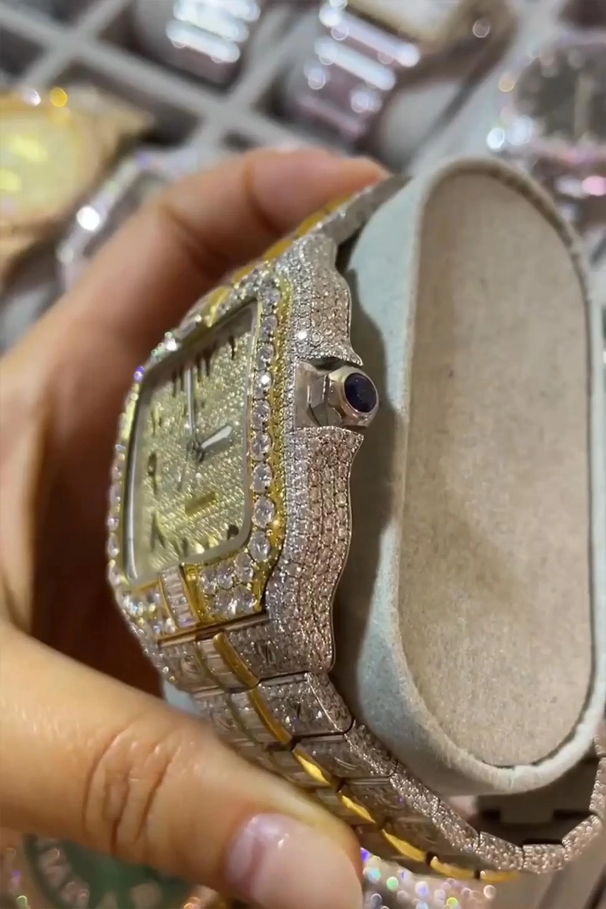 Moissanite watch | diamond watch(W-22)