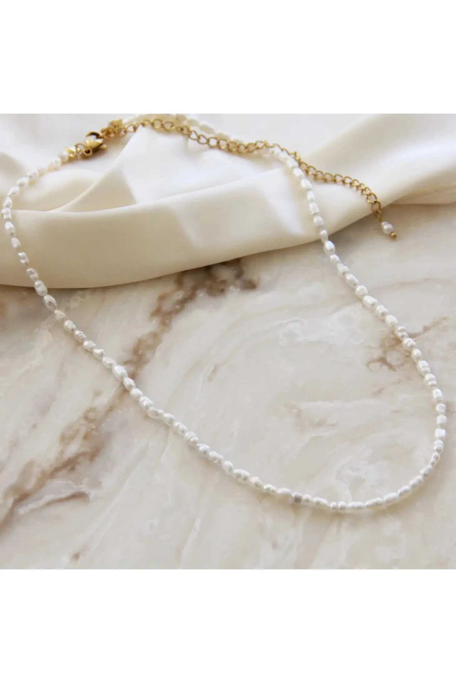 Natural Pearl Choker Necklace