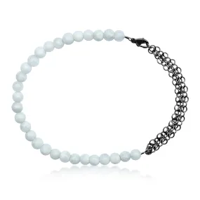 Neptunic SharkSuit Anklet with Moonstone - Sustainable Fashion for Ocean Lovers