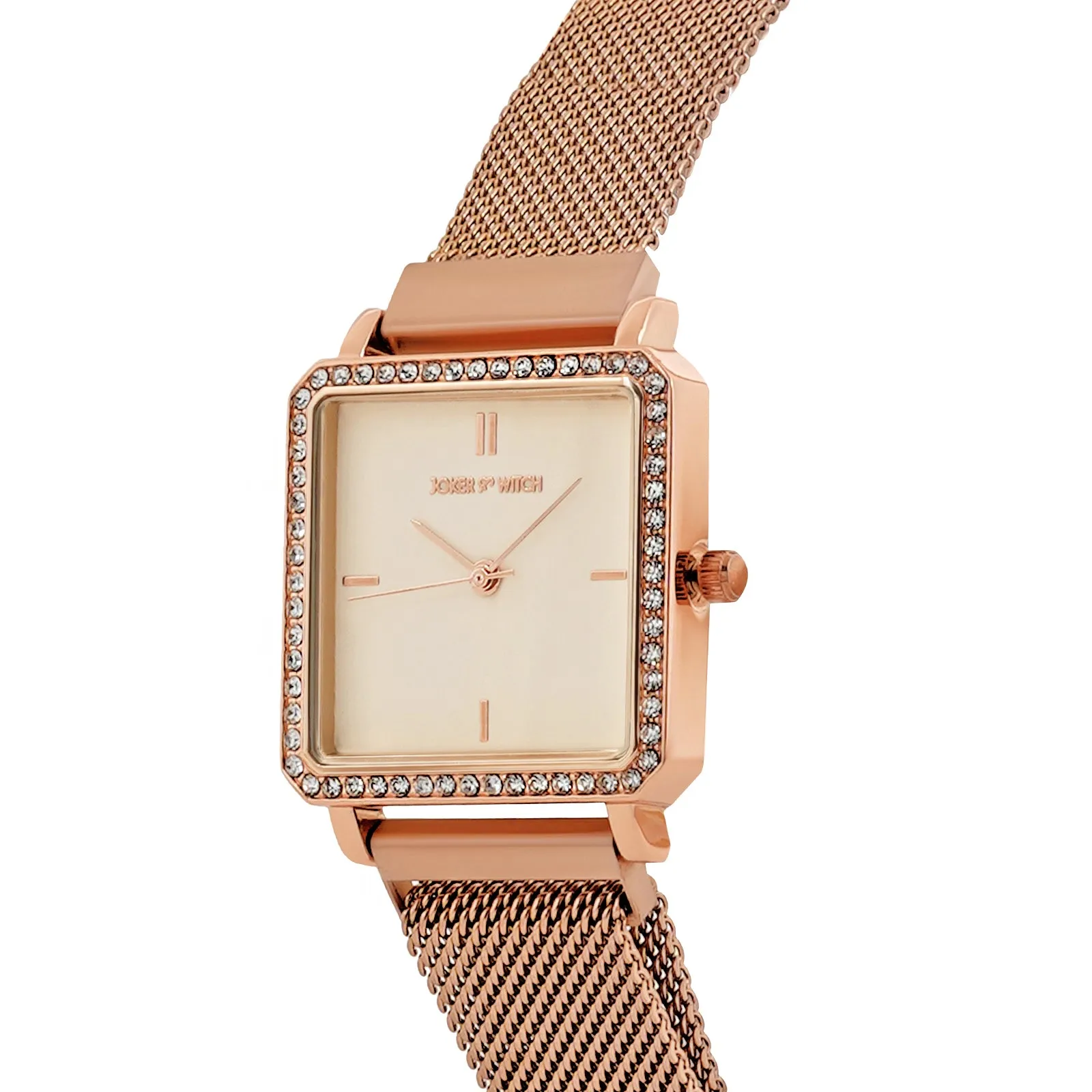 Octa Rhinestone All Rosegold Magnetic Strap Watch