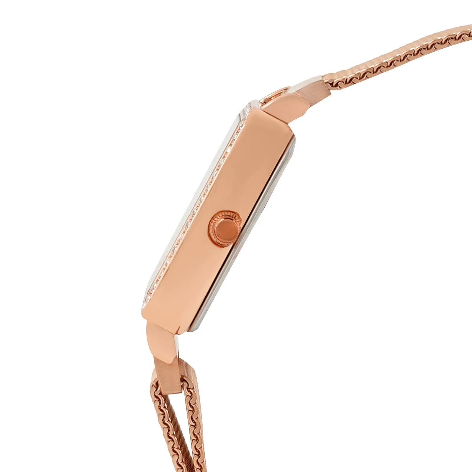 Octa Rhinestone All Rosegold Magnetic Strap Watch