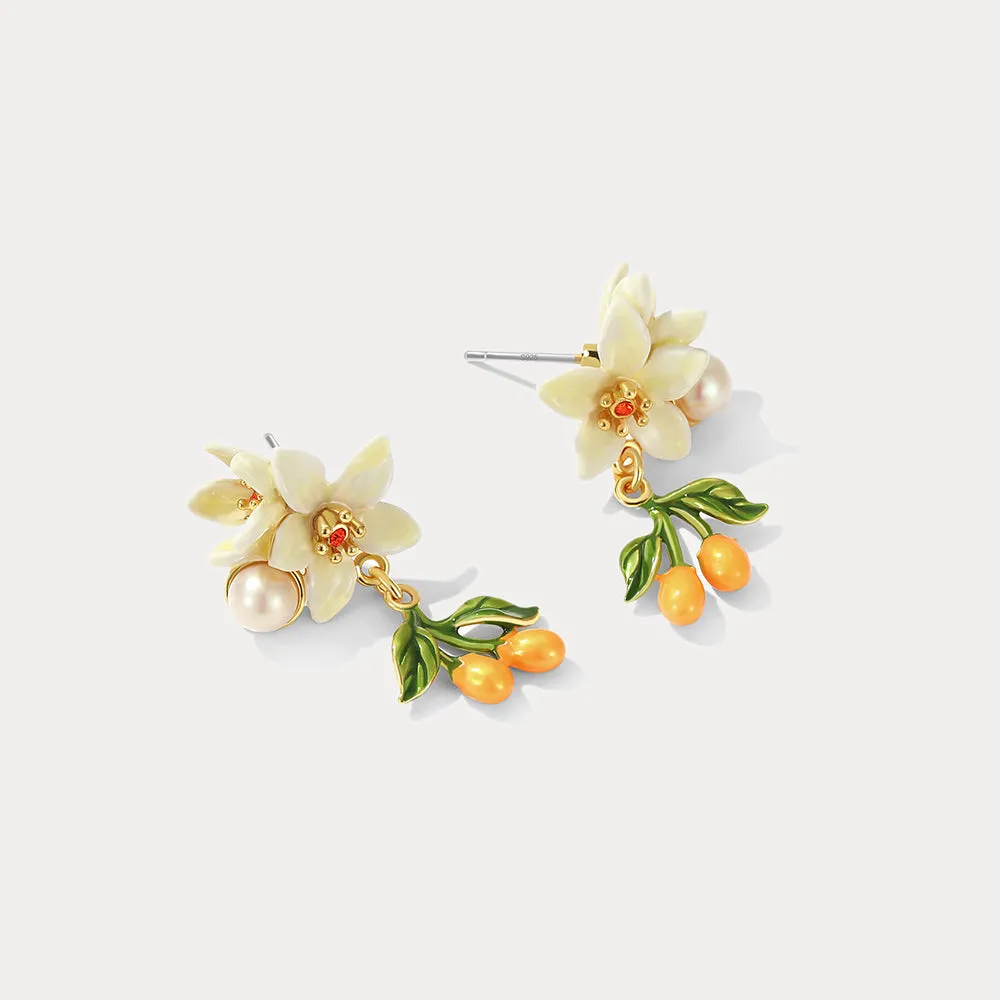 Orange Blossom Earrings