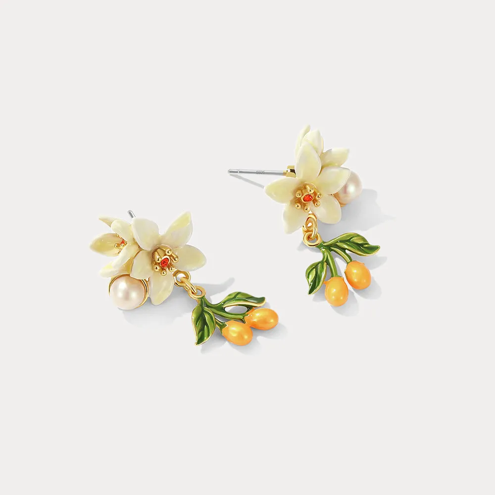 Orange Blossom Earrings