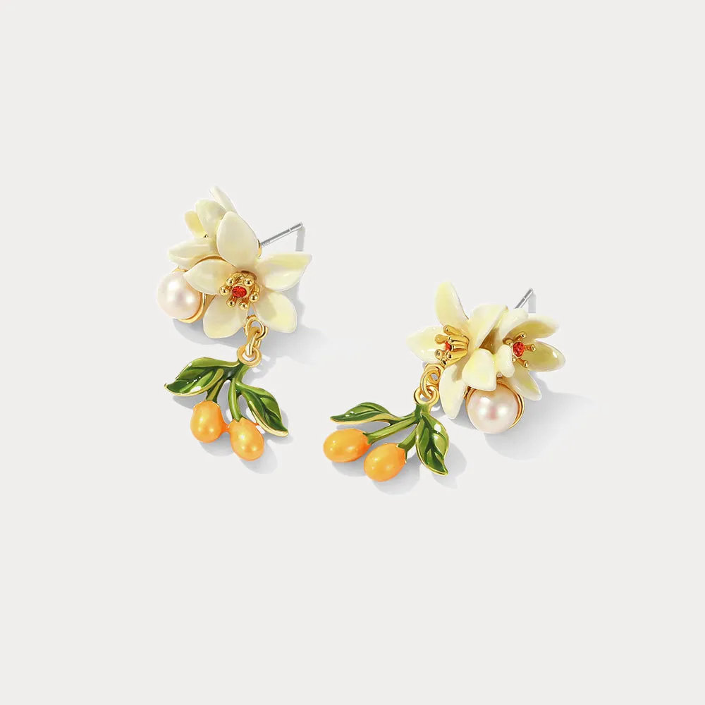 Orange Blossom Earrings