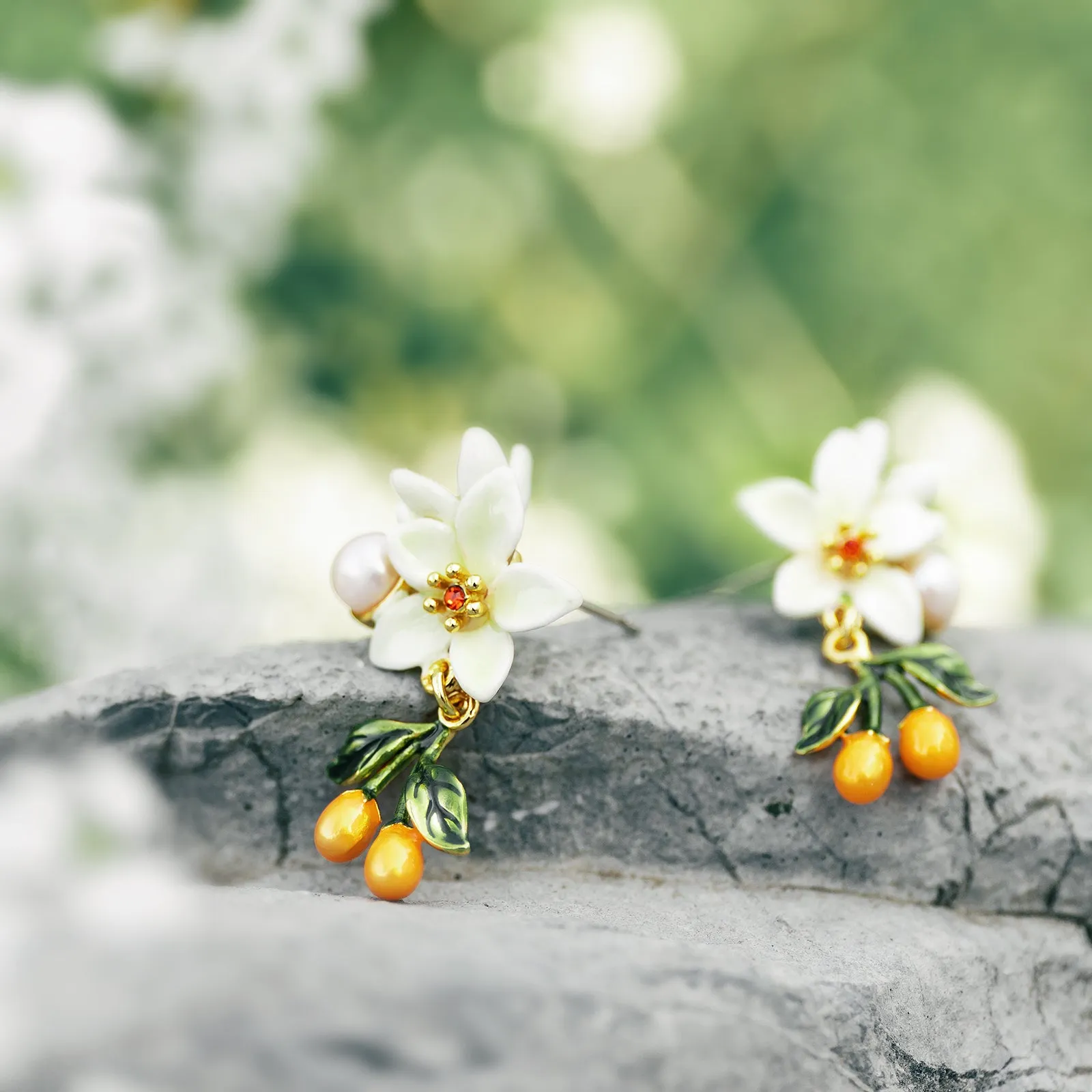 Orange Blossom Earrings