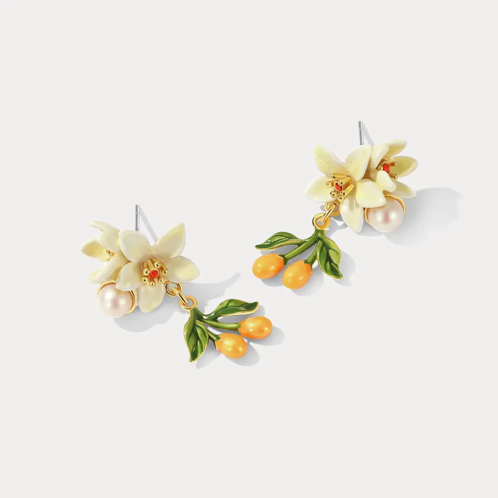 Orange Blossom Earrings