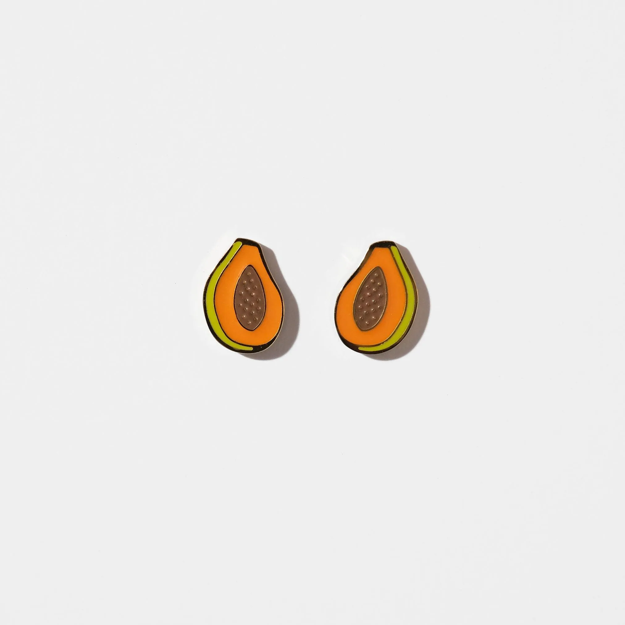 Papaya Stud Earrings