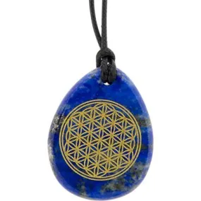 Pendant, Flower of Life-Lapis