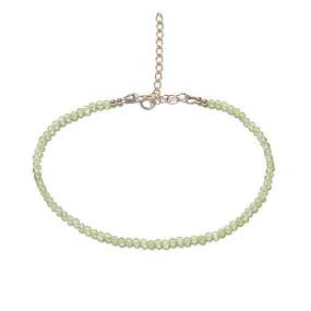 Peridot Delicate Anklet