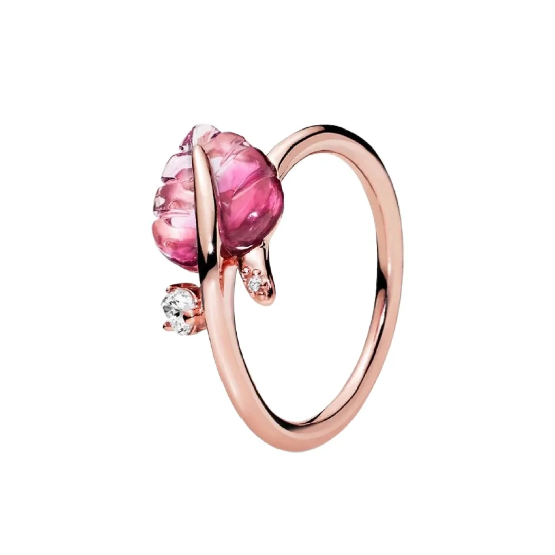 PINK LEAF RING