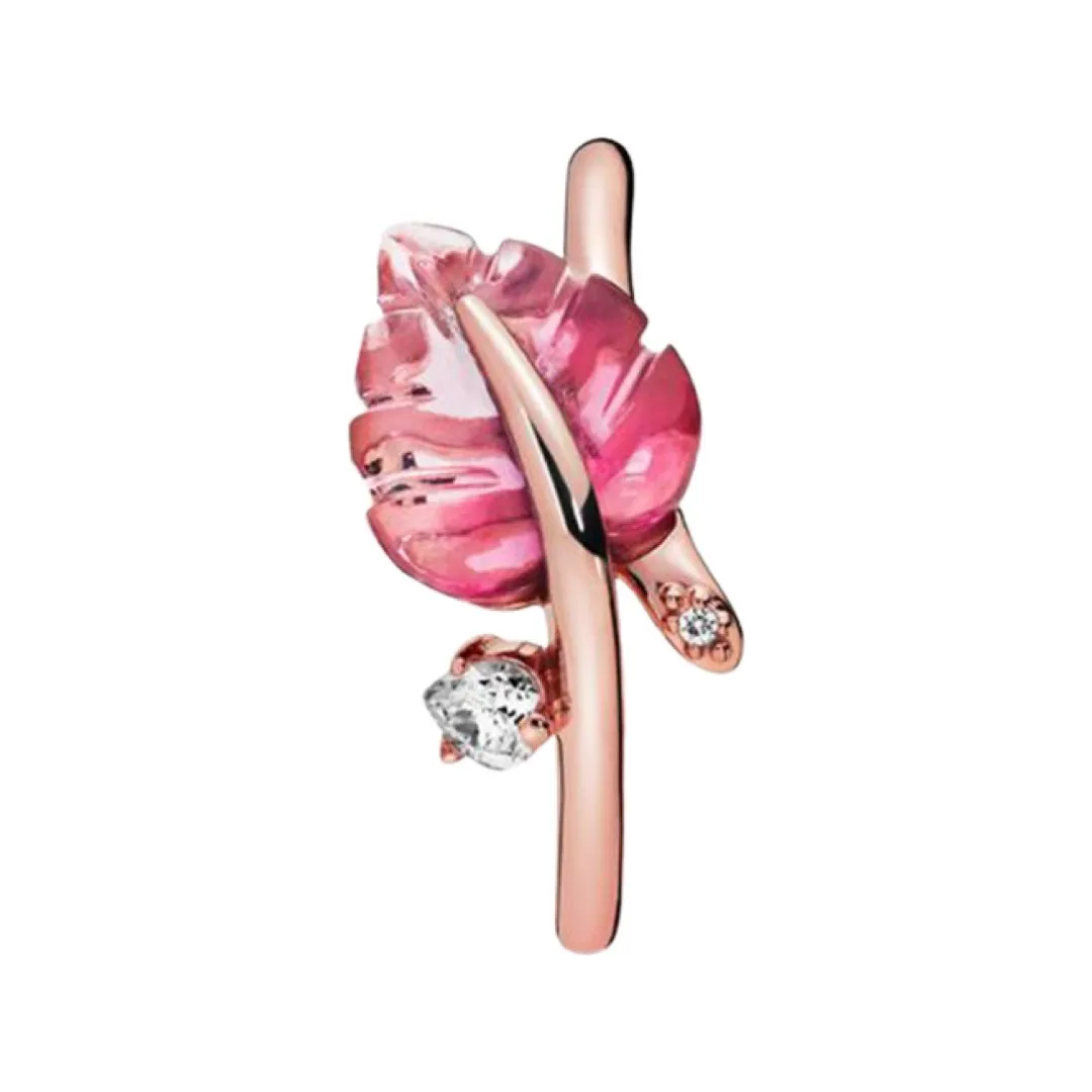 PINK LEAF RING