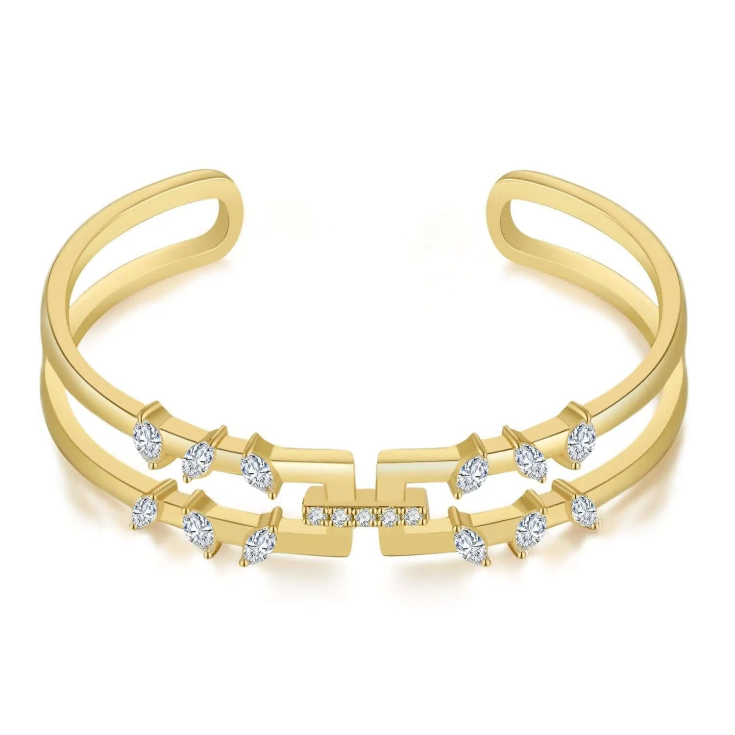 Rectangular Bracelet Jasmine Breeze Collection Designed by Designed by Golnaz Niazmand