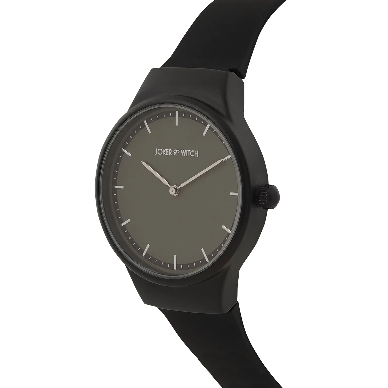 Riviera Black Silicone Strap Watch