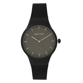 Riviera Black Silicone Strap Watch