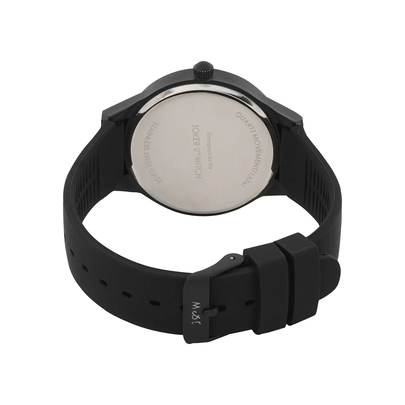 Riviera Black Silicone Strap Watch