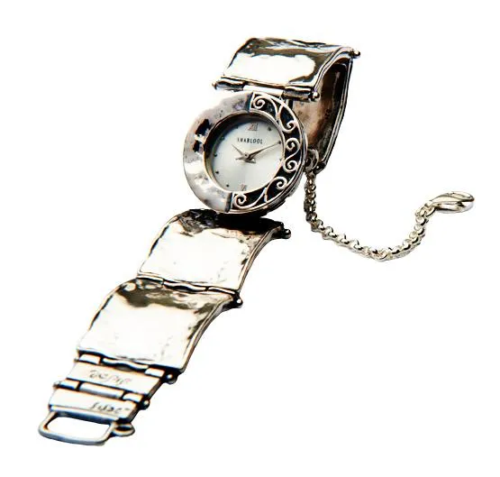 Sterling Silver 925 Watch Handcrafted Wrist Bracelet Watch for Woman with a Japanese Myota Movement.