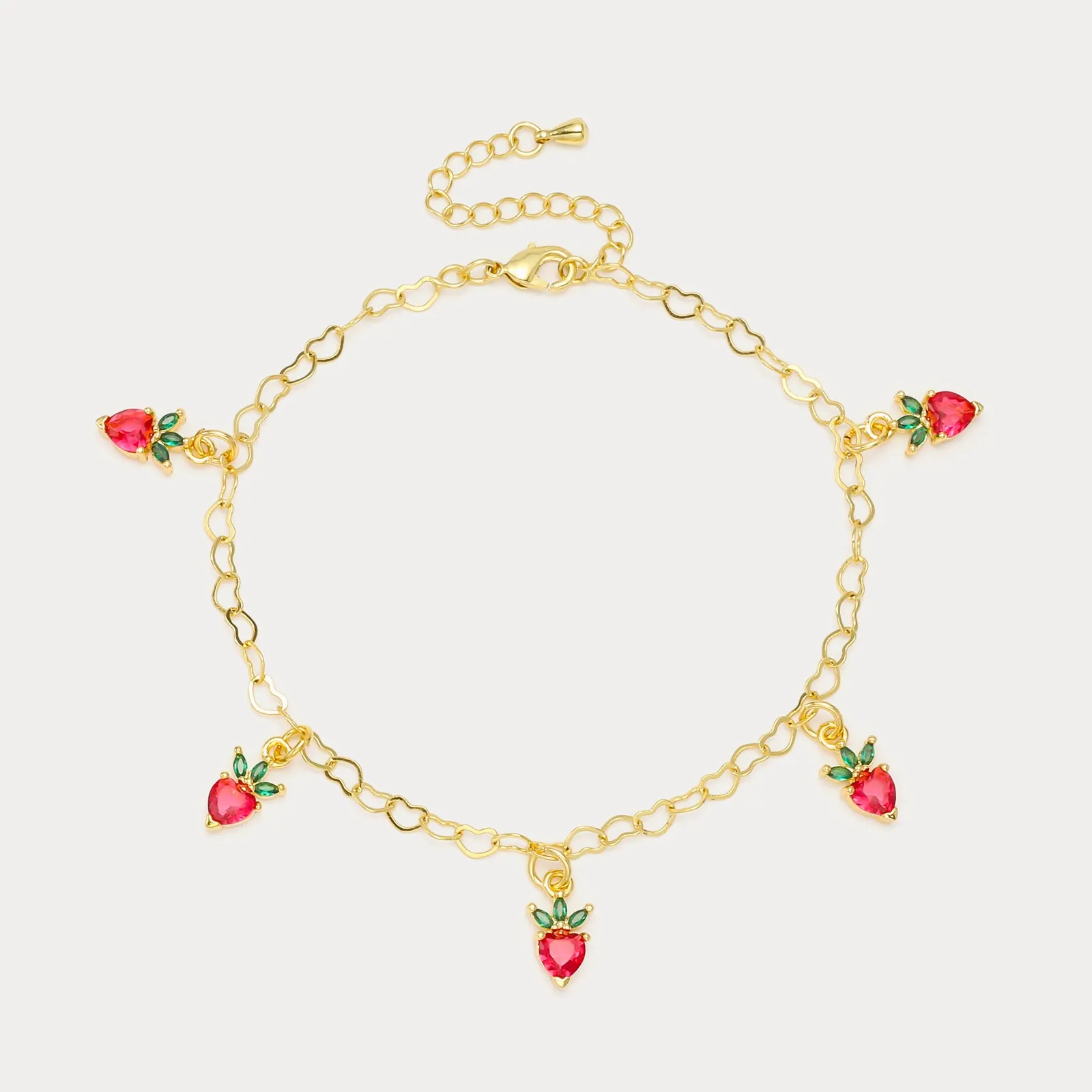 Strawberry Anklet