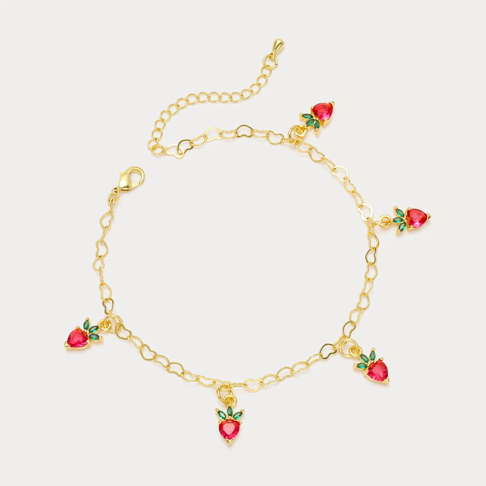 Strawberry Anklet