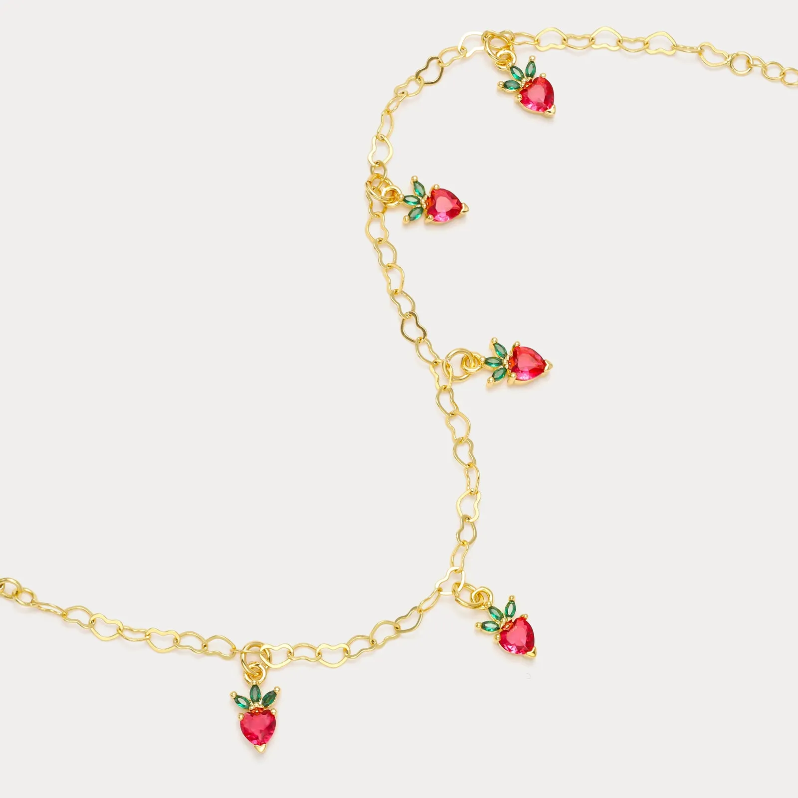 Strawberry Anklet