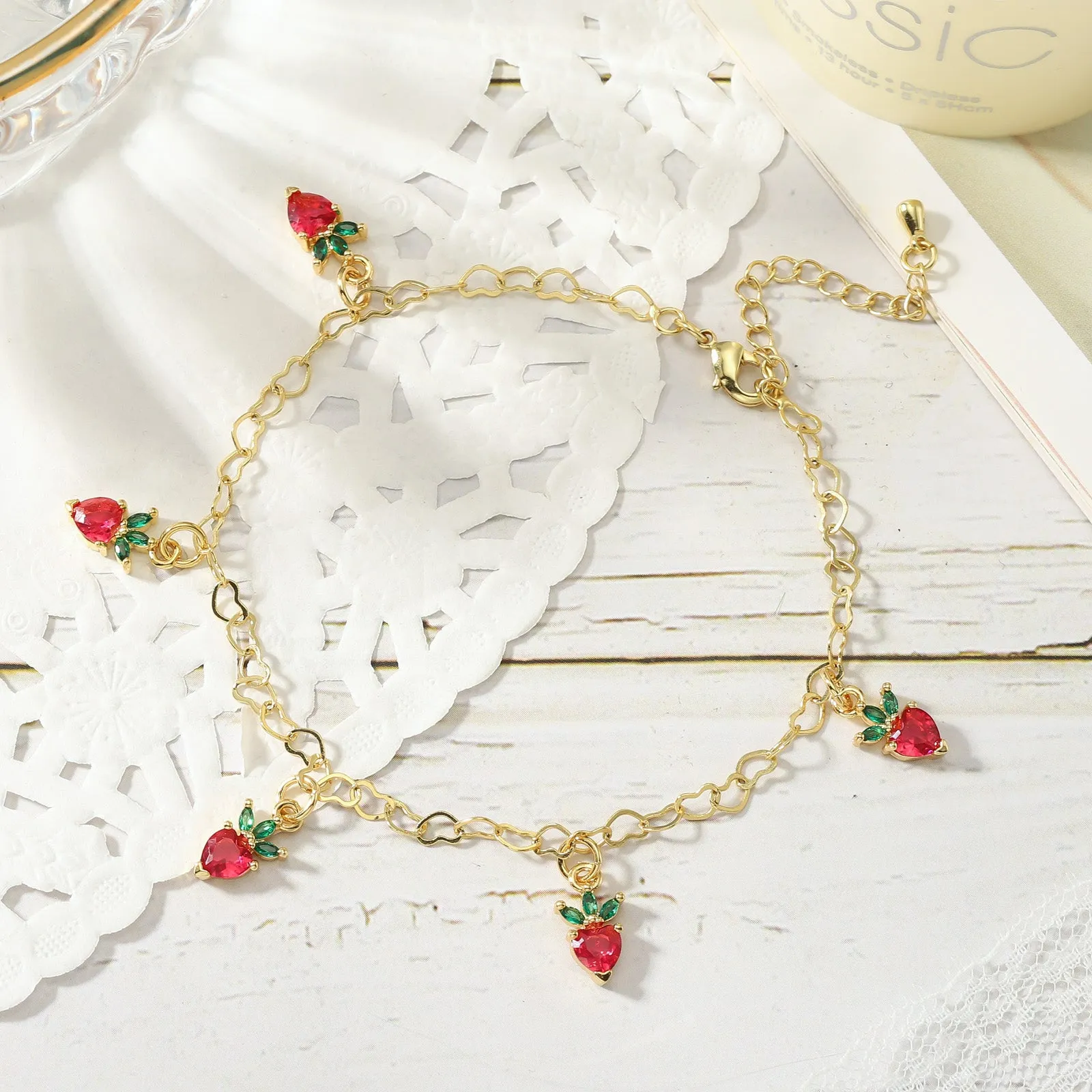 Strawberry Anklet