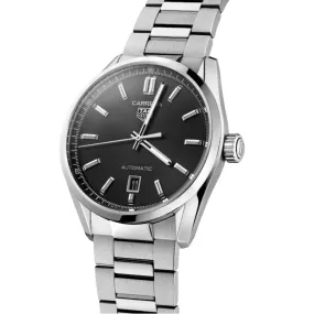 Tag Heuer Gents Carrera Automatic 39mm - Black/Steel