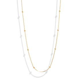 THE CAMI NECKLACE - Solid 14k yellow gold