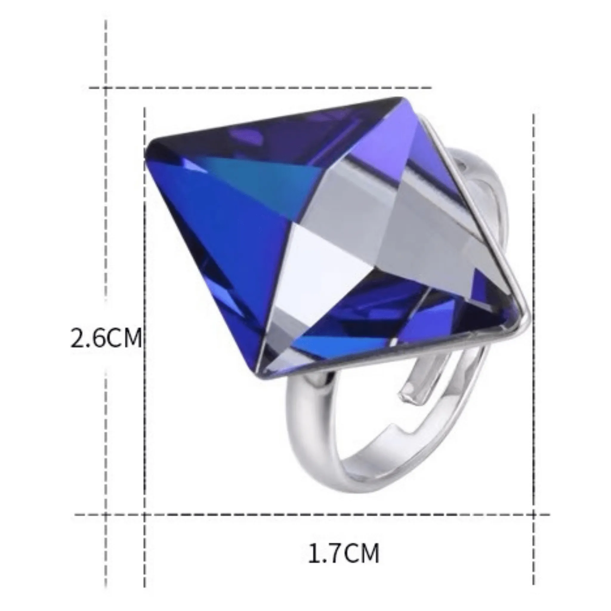 The Magical Swarovski Crystal Unique Ring