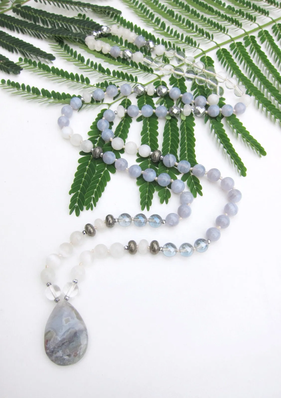 The Tranquil Mala Pendant Necklace in 108 Beads