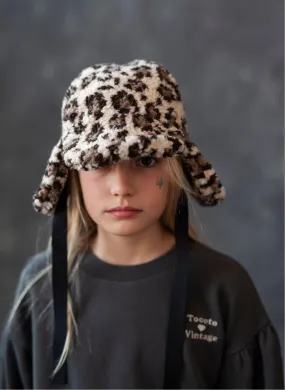 tocoto vintage Animal Print Furry Hat