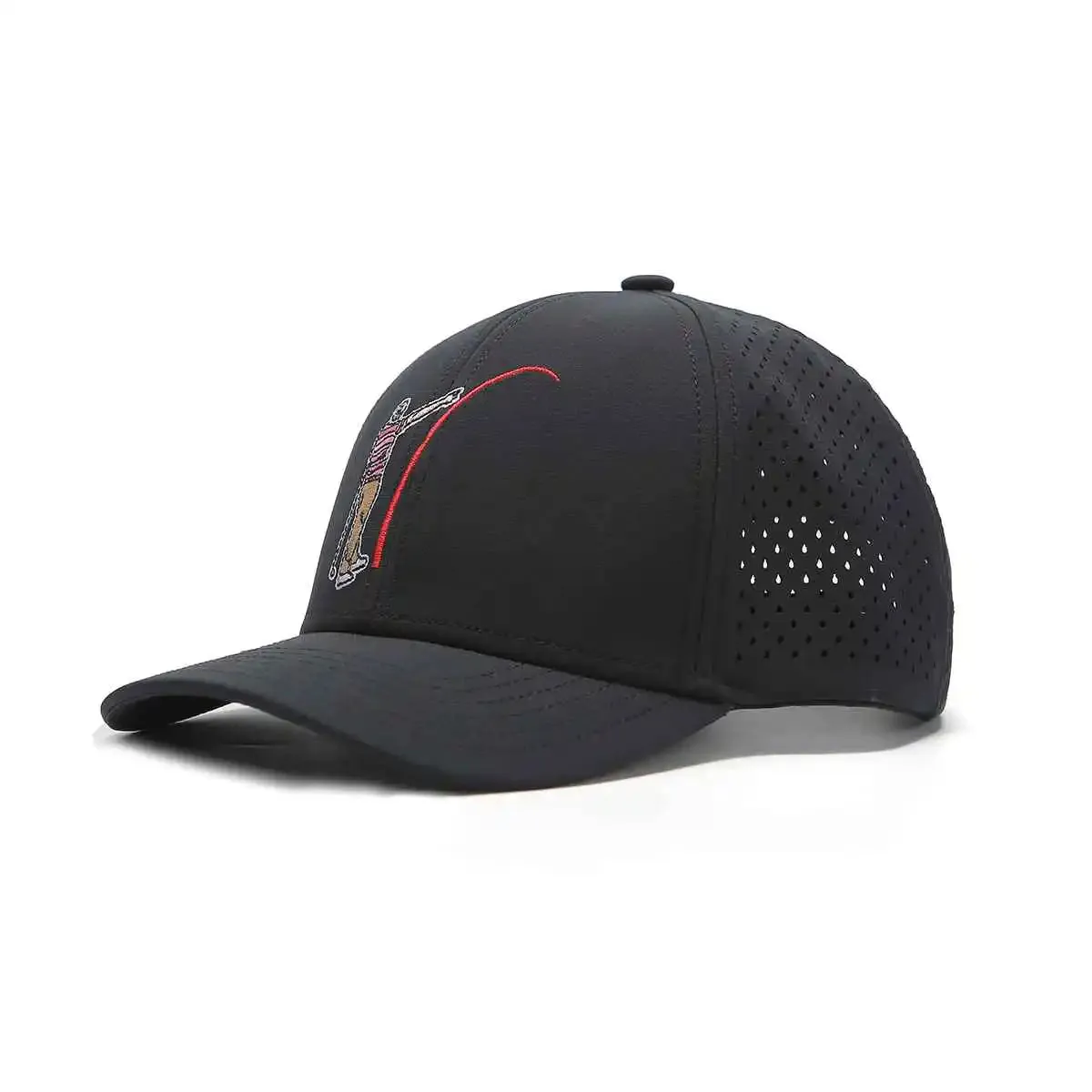 TOUR PRO Mad Slicer Golf Hat in Black with Curved Brim