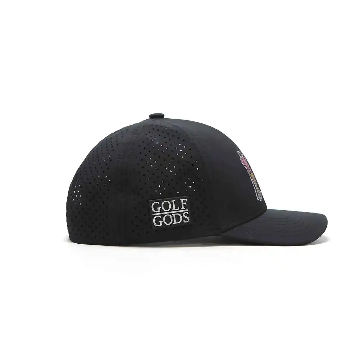 TOUR PRO Mad Slicer Golf Hat in Black with Curved Brim