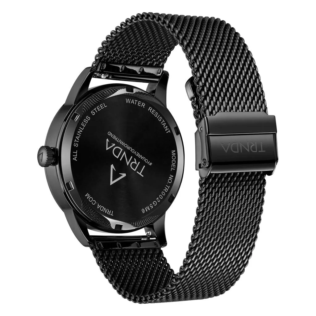 Trnda Stainless Steel Men's Watch TR002G5M6-B9B