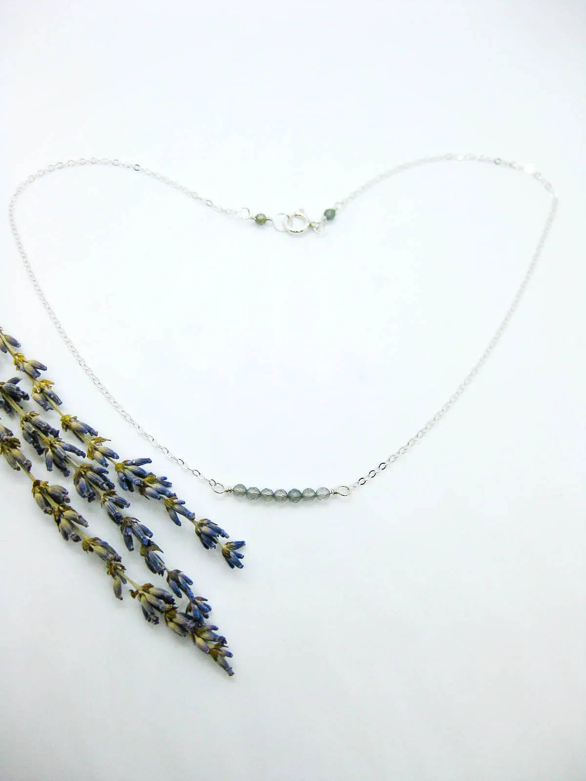 Violet: Labradorite Choker - n627