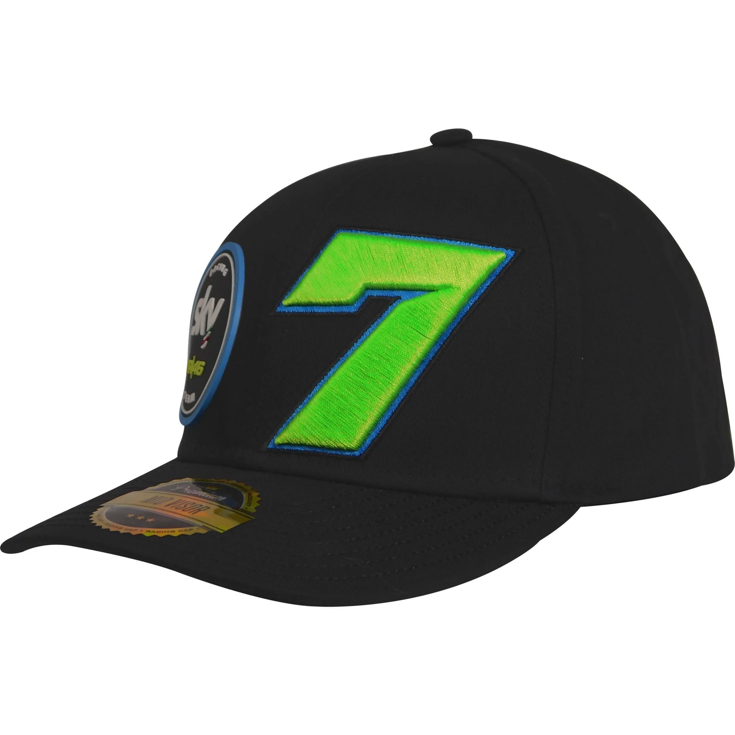 VR46 Sky Racing Team 7 Replica Cap - Black