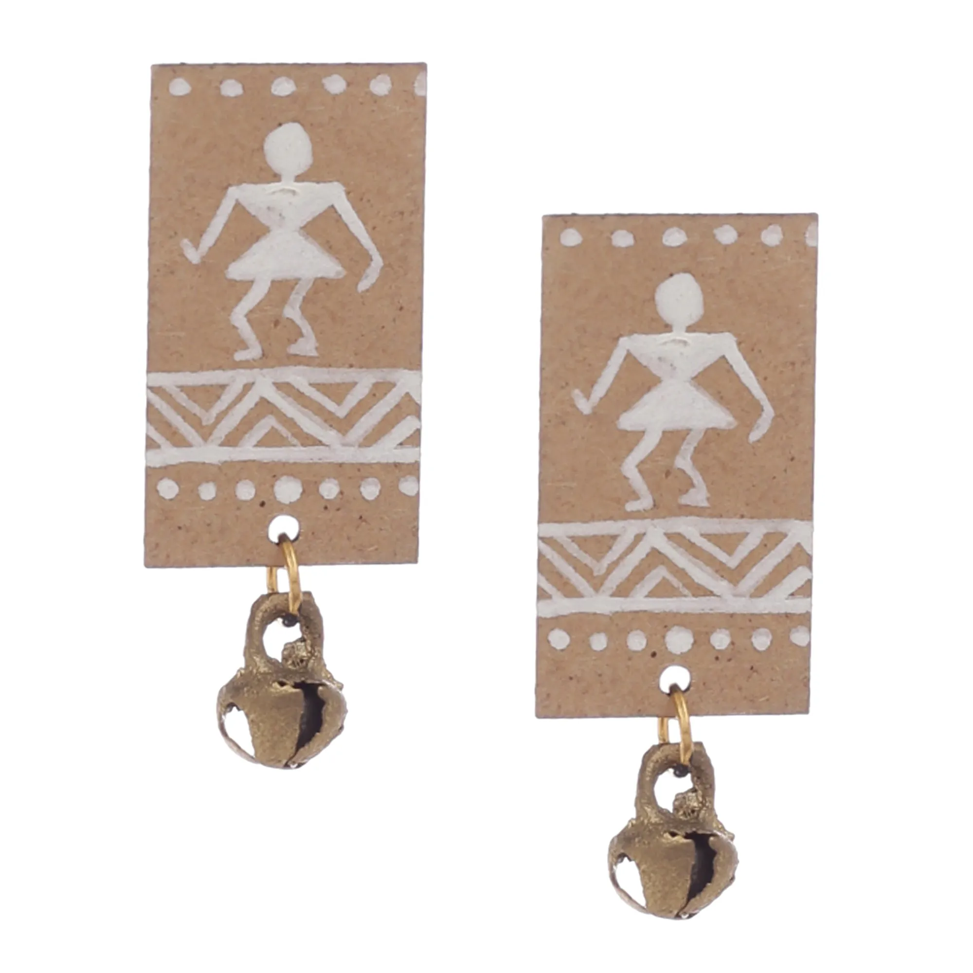 Warli Hand Painted Studs