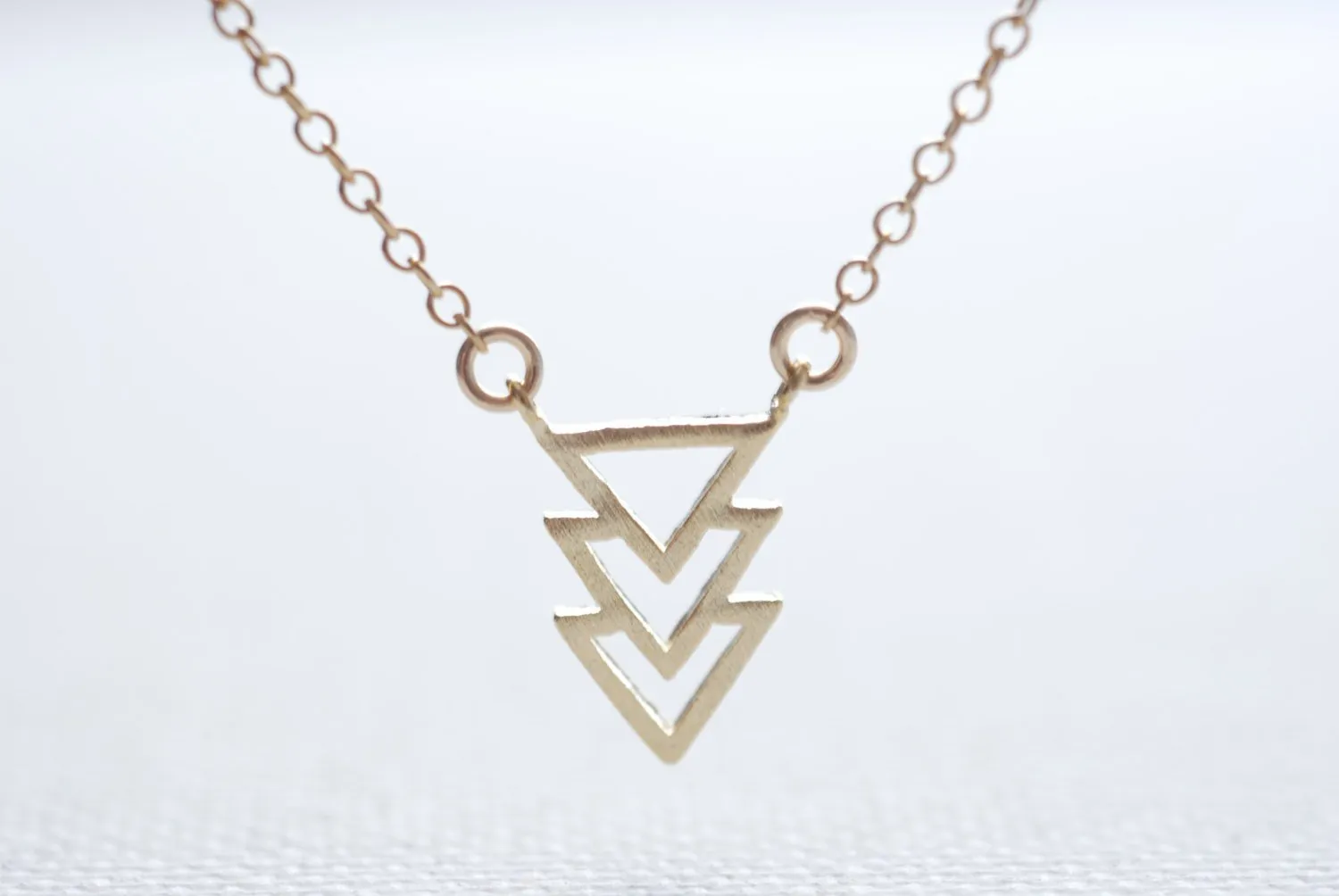 Wholesale Geometric Necklace- Triangle Necklace- Simple Everyday Jewelry by HeirloomEnvy