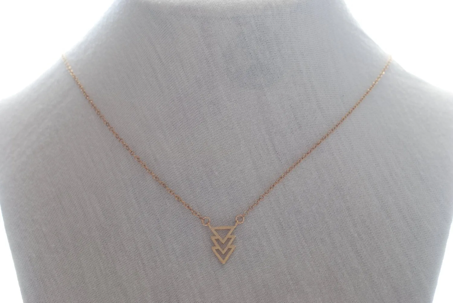 Wholesale Geometric Necklace- Triangle Necklace- Simple Everyday Jewelry by HeirloomEnvy